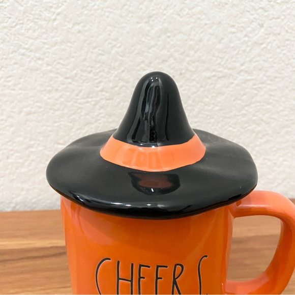 RAE DUNN Artisan Collection Cheers Witches Hat Topper Ceramic Halloween Mug - Picture 2 of 11